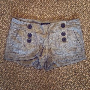 Grey Button Side Shorts!